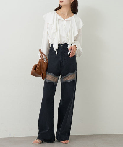 mystic Lace switching denim - Image 26