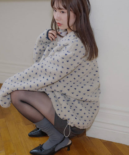 umm. By Discoat 毛毛 half-zip top - Image 15