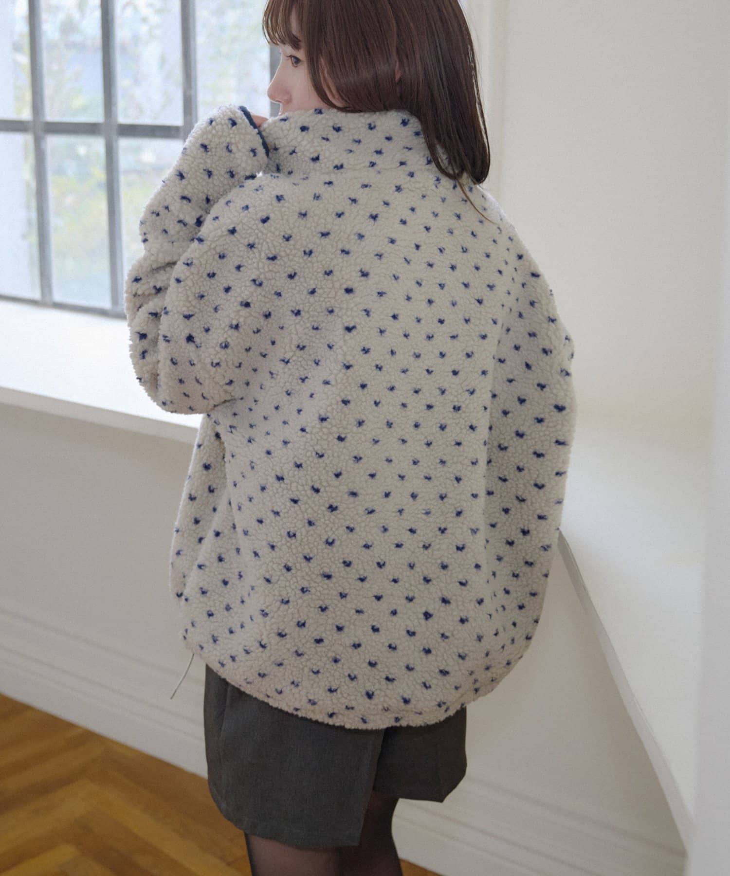 umm. By Discoat 毛毛 half-zip top - Image 21