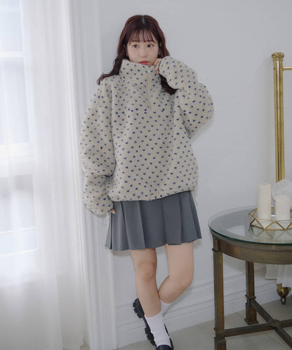 umm. By Discoat 毛毛 half-zip top - Image 28