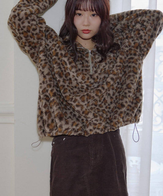 umm. By Discoat 毛毛 half-zip top - Image 1