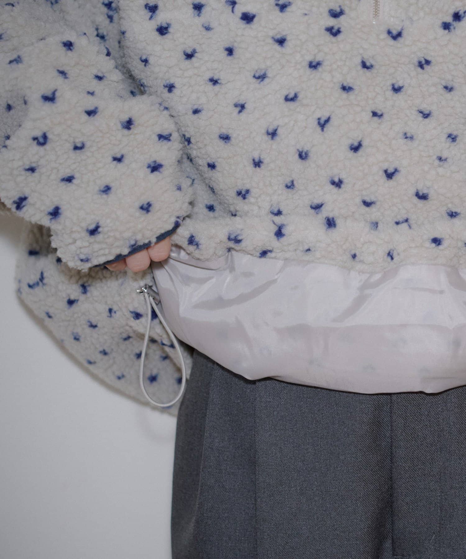 umm. By Discoat 毛毛 half-zip top - Image 52