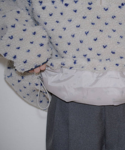 umm. By Discoat 毛毛 half-zip top - Image 52