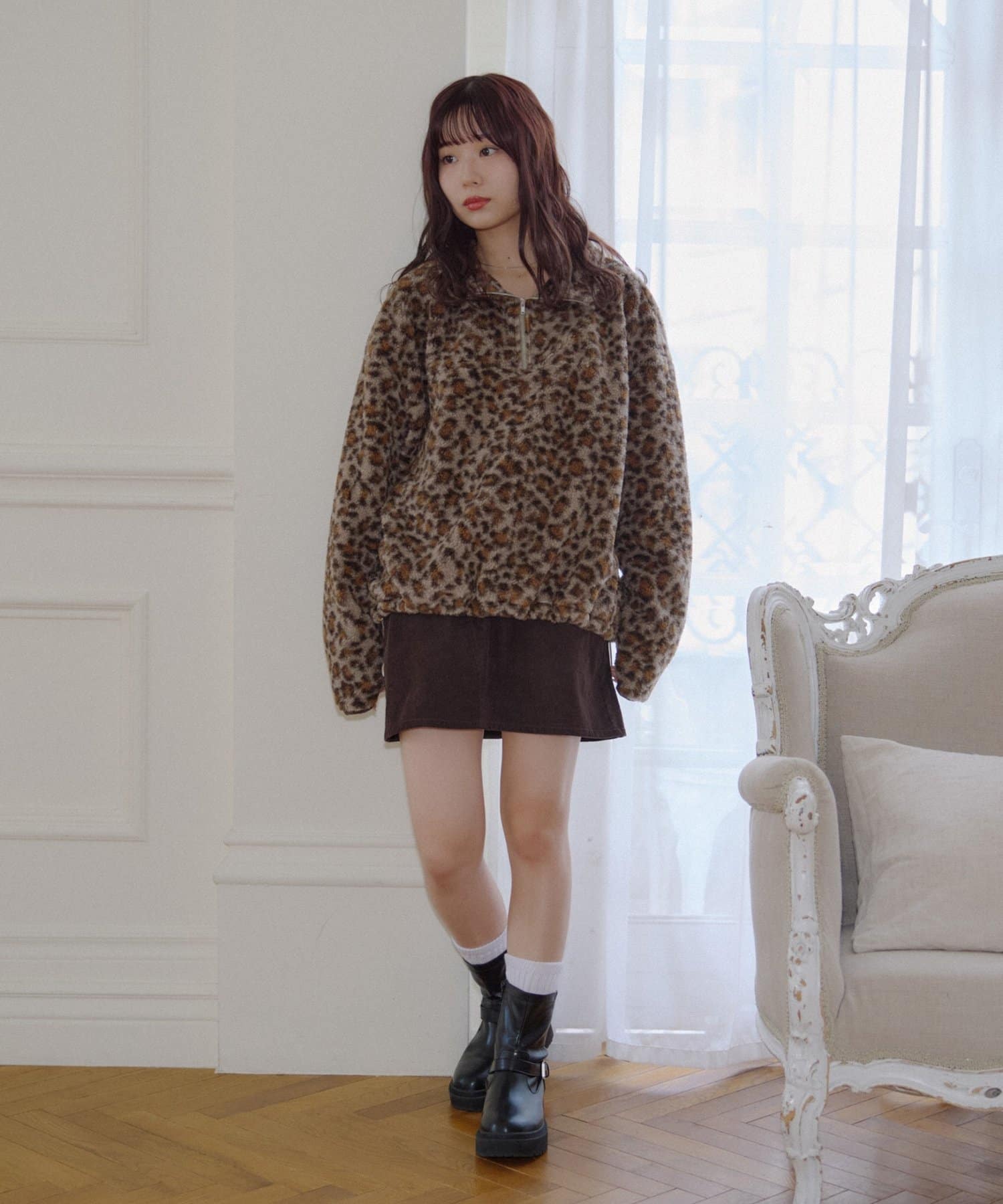 umm. By Discoat 毛毛 half-zip top - Image 38