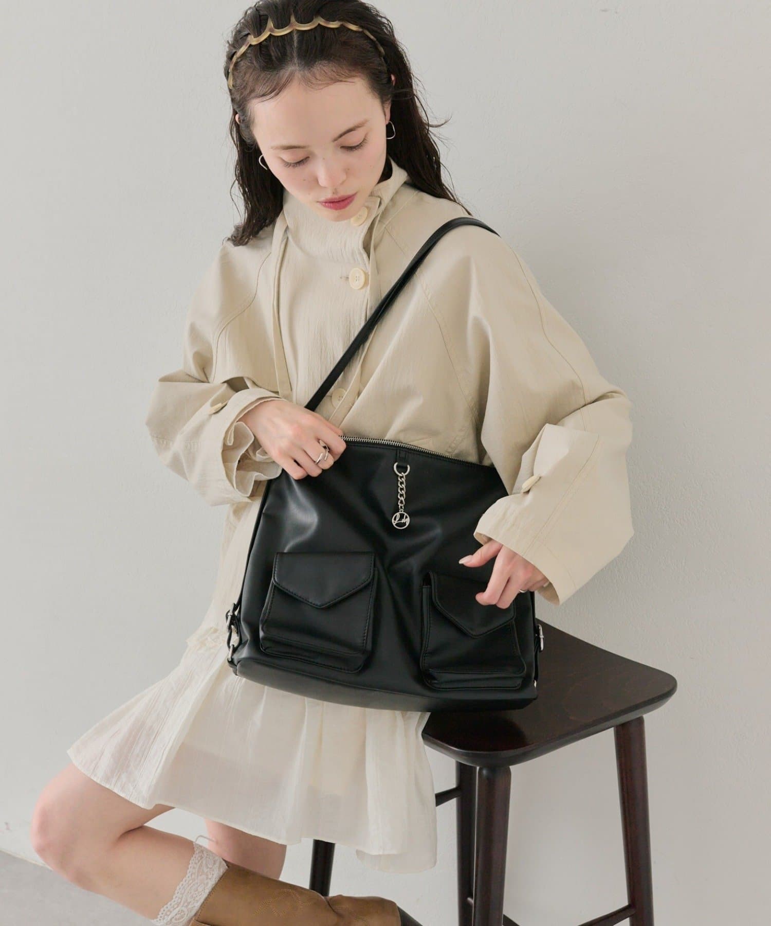 mystic lily charm 3way BAG - Image 3