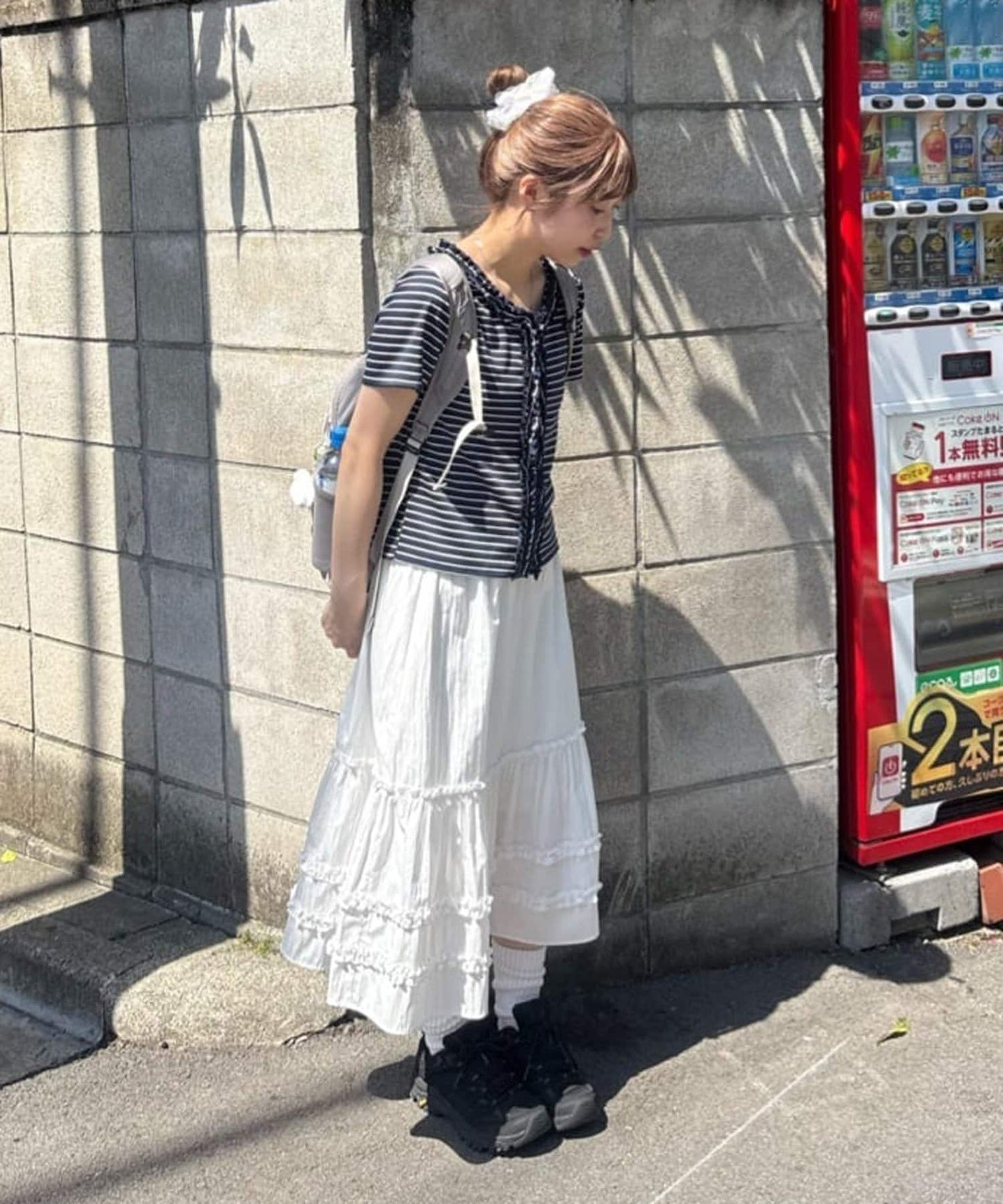 umm. By Discoat Tiered midi skirt - Image 13