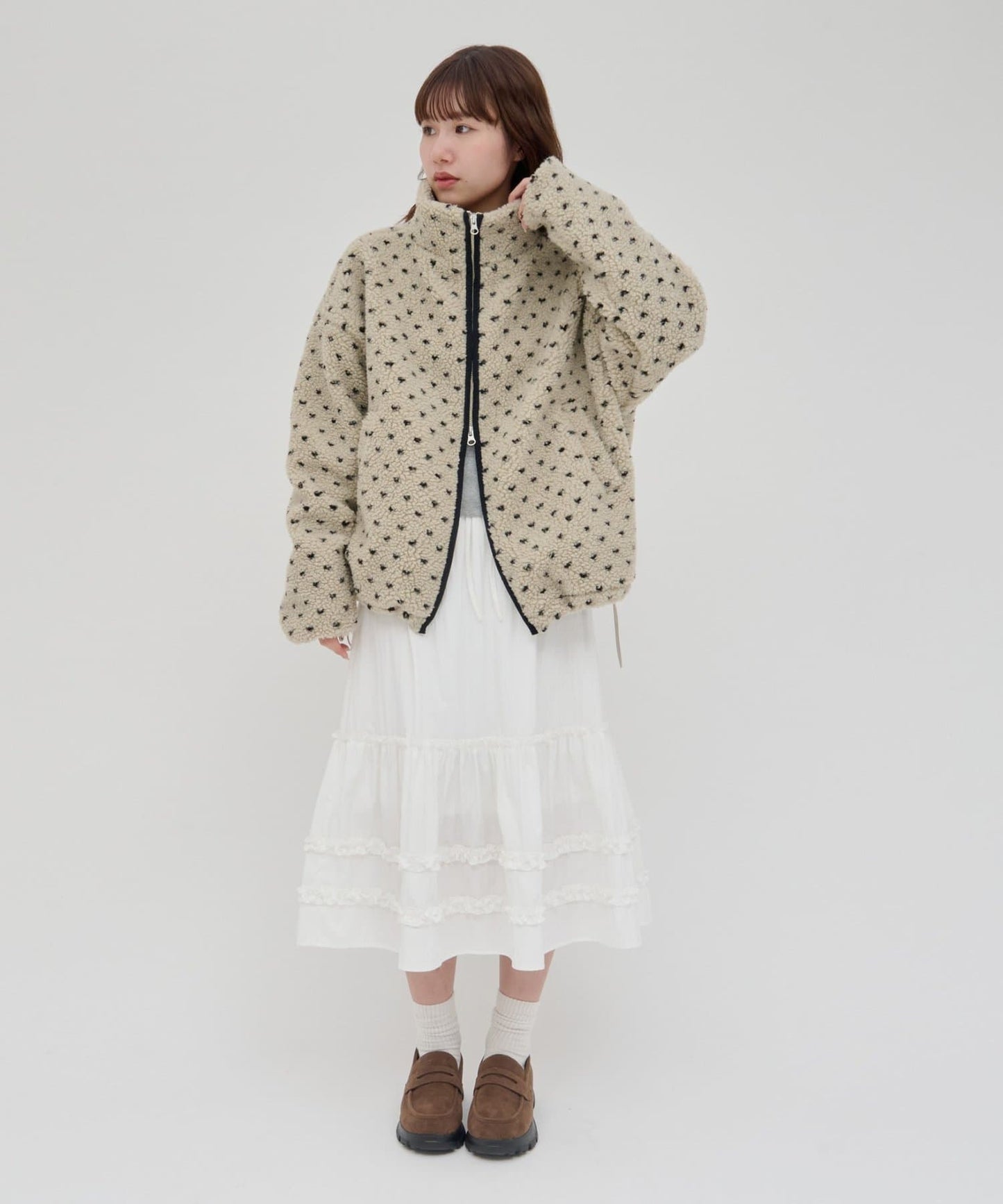 umm. By Discoat Tiered midi skirt - Image 15