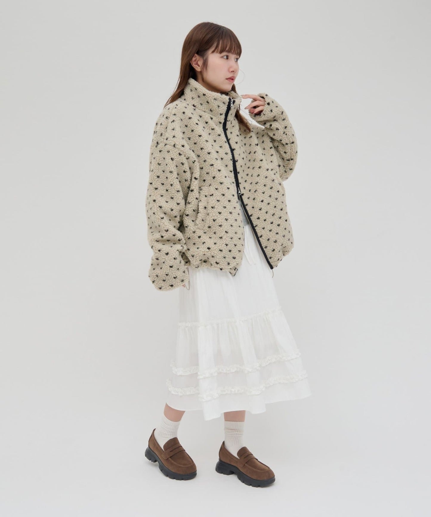 umm. By Discoat Tiered midi skirt - Image 16