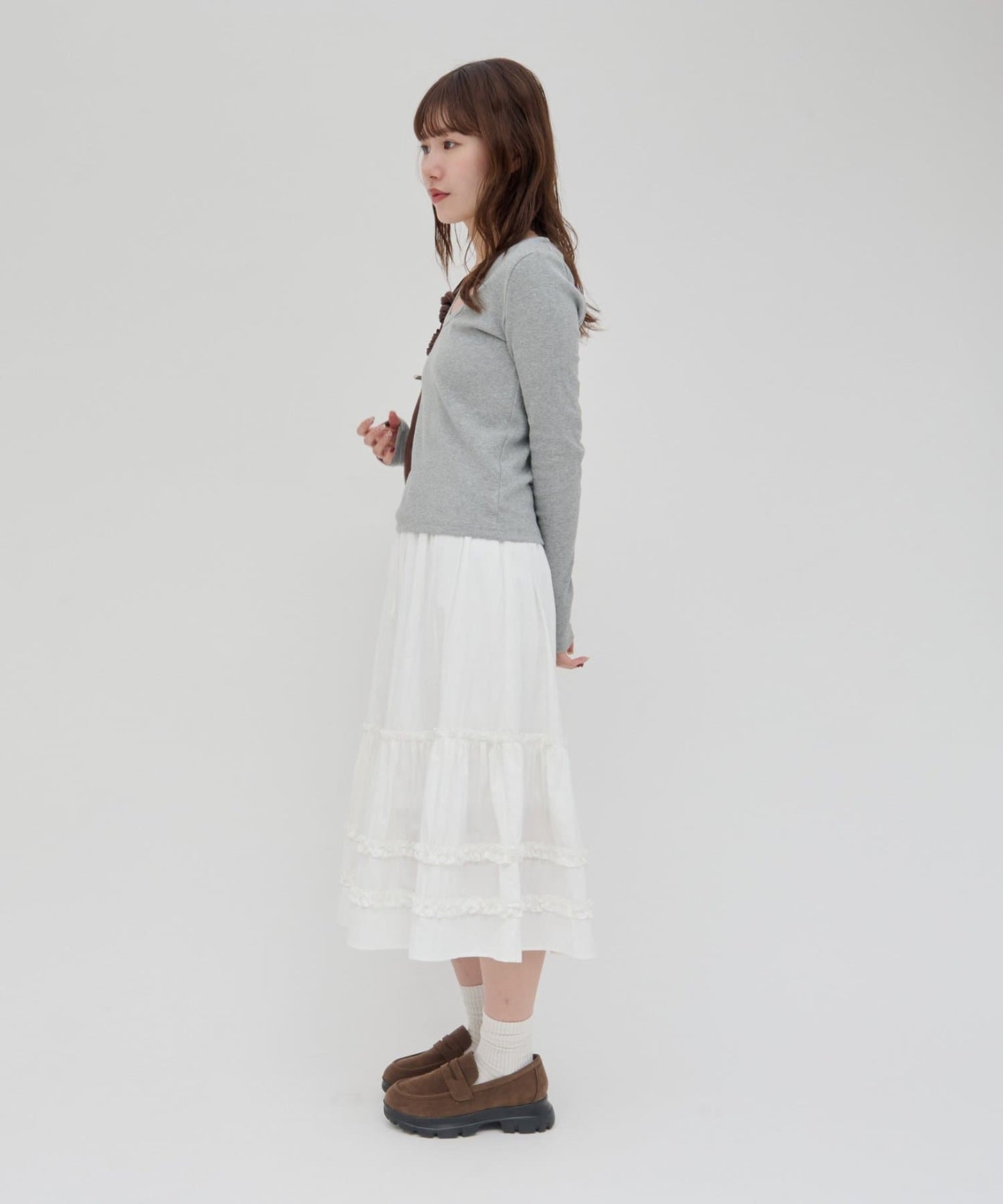 umm. By Discoat Tiered midi skirt - Image 18