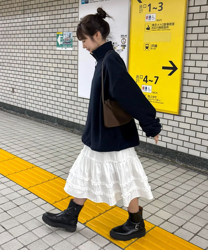 umm. By Discoat Tiered midi skirt - Image 20