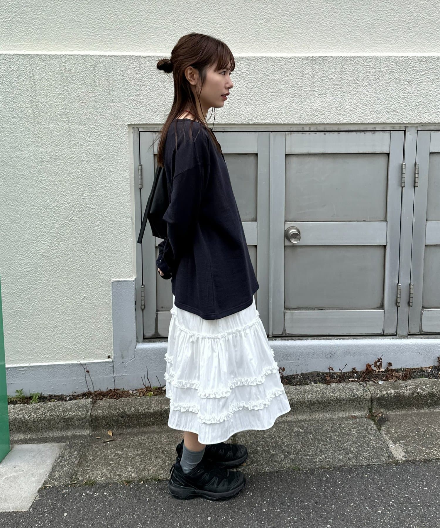 umm. By Discoat Tiered midi skirt - Image 9