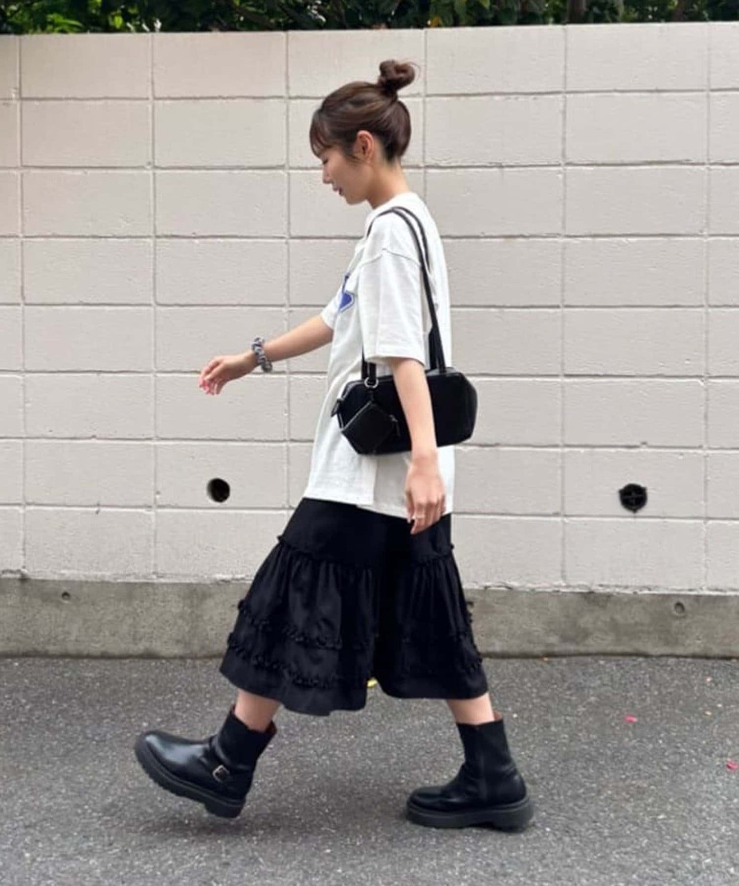 umm. By Discoat Tiered midi skirt - Image 31