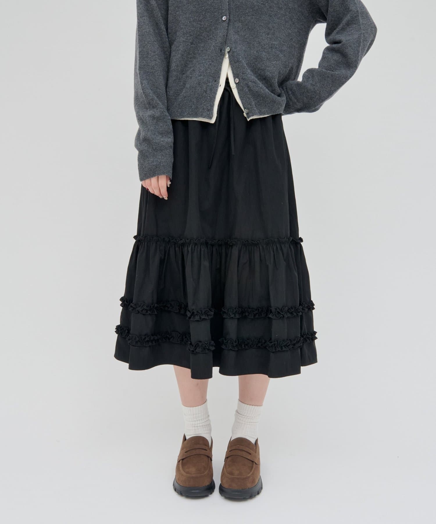 umm. By Discoat Tiered midi skirt - Image 23