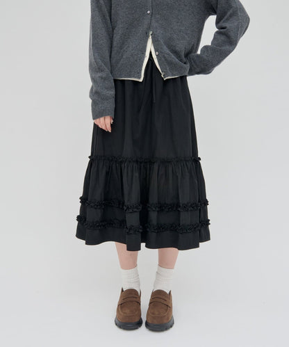 umm. By Discoat Tiered midi skirt - Image 23