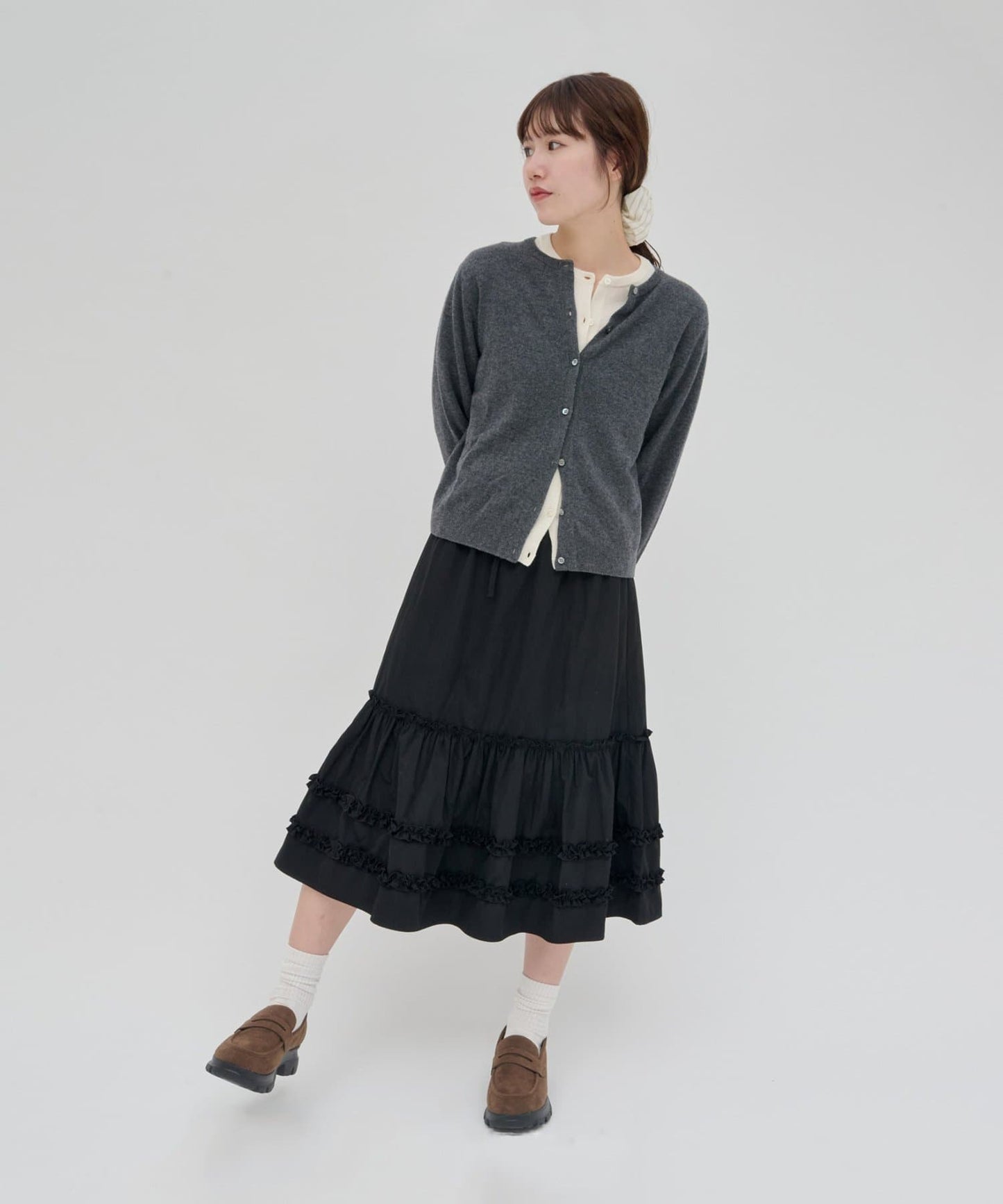 umm. By Discoat Tiered midi skirt - Image 26