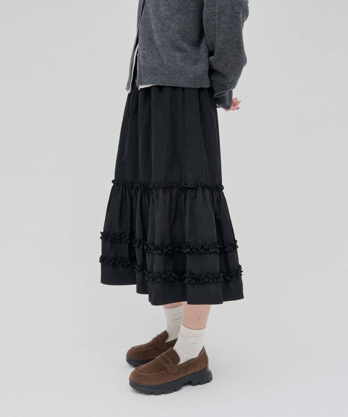 umm. By Discoat Tiered midi skirt - Image 28