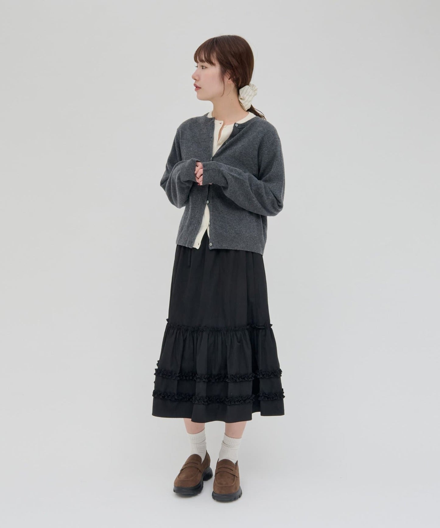 umm. By Discoat Tiered midi skirt - Image 29