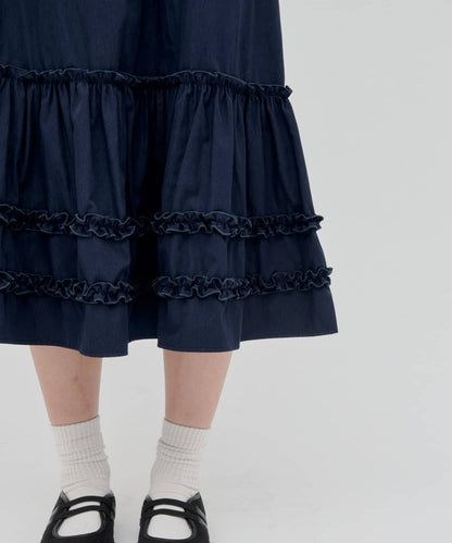 umm. By Discoat Tiered midi skirt - Image 45
