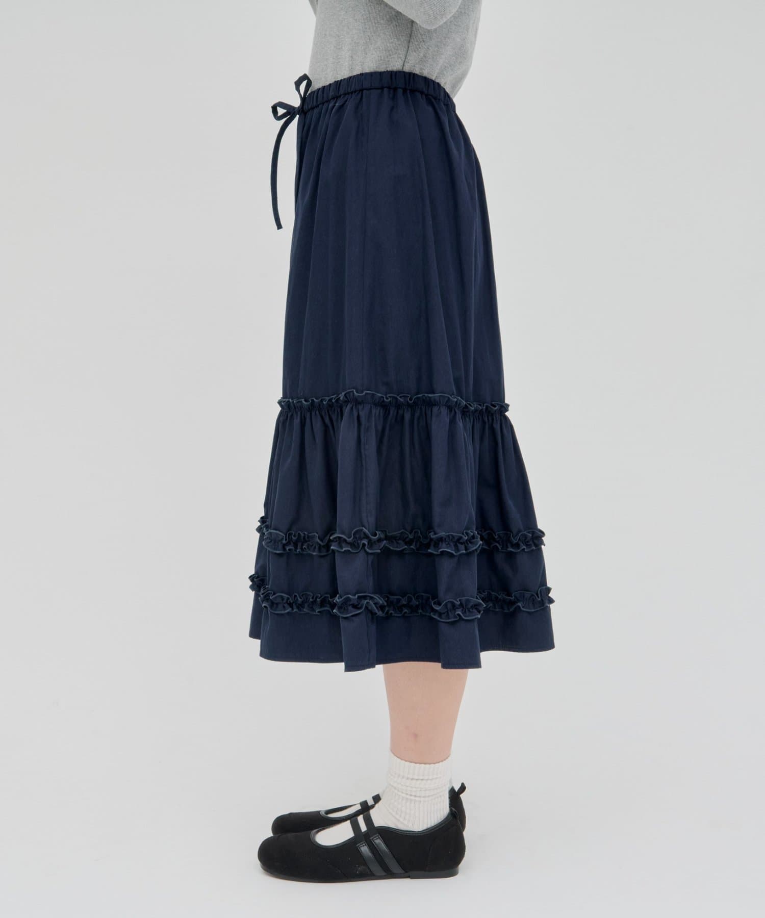 umm. By Discoat Tiered midi skirt - Image 46
