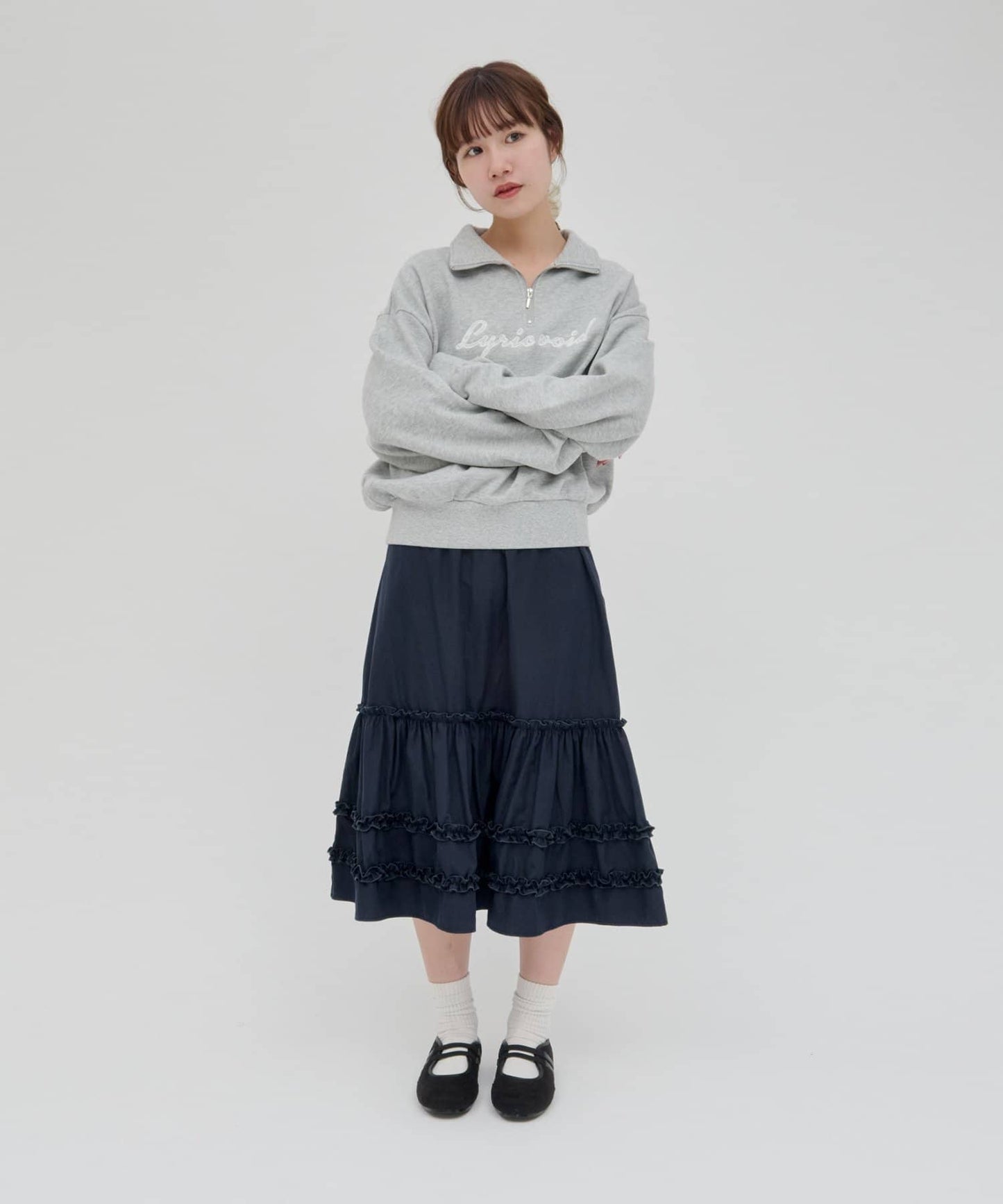 umm. By Discoat Tiered midi skirt - Image 35