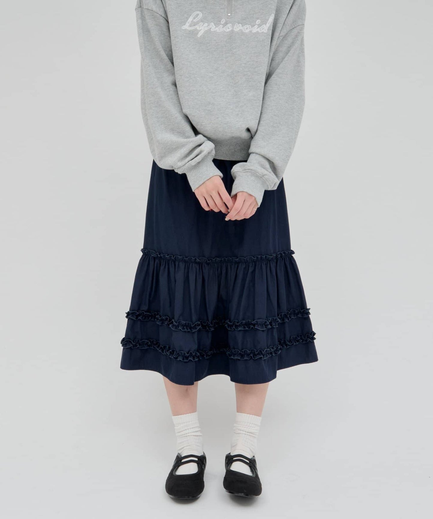 umm. By Discoat Tiered midi skirt - Image 37