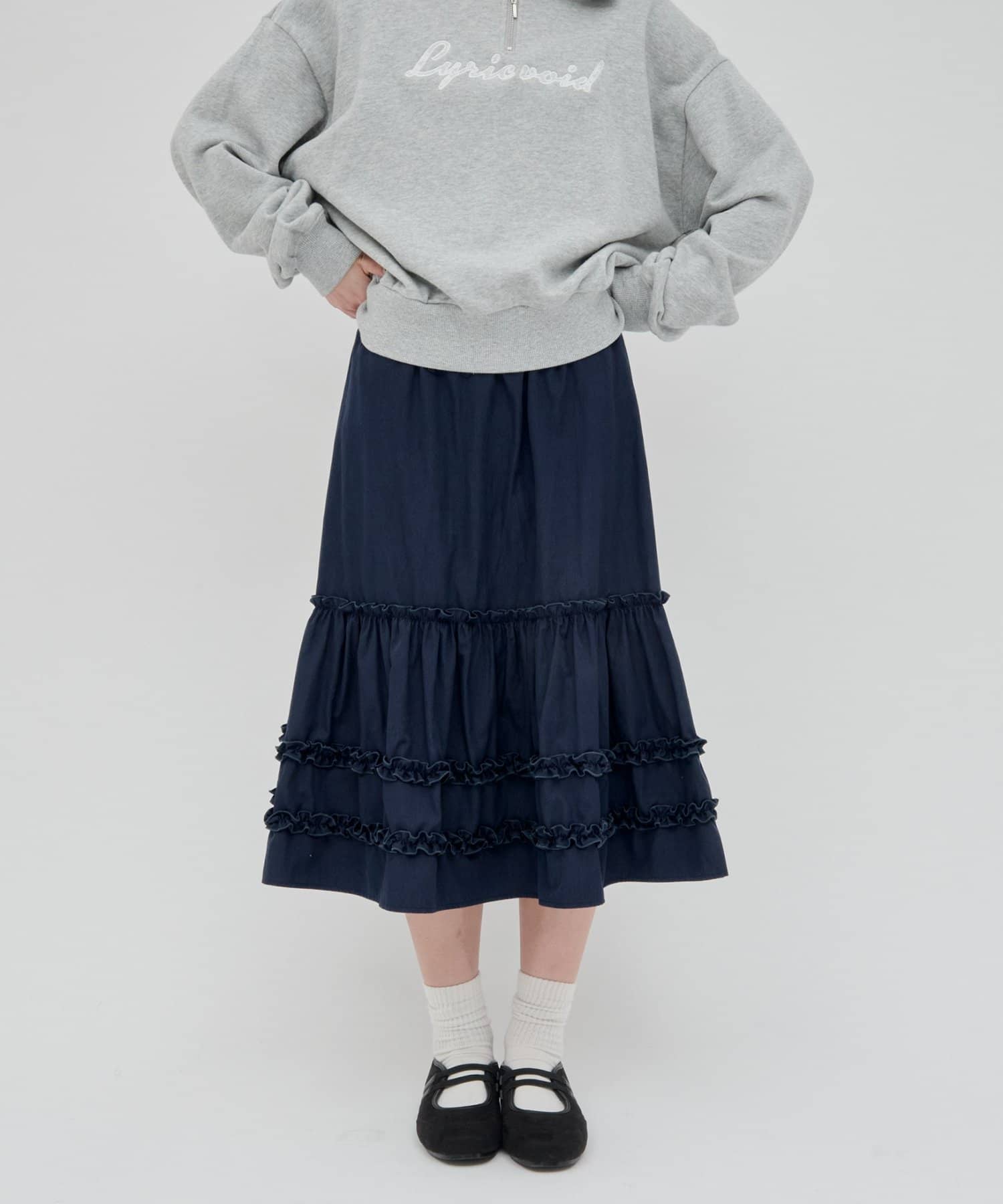 umm. By Discoat Tiered midi skirt - Image 38