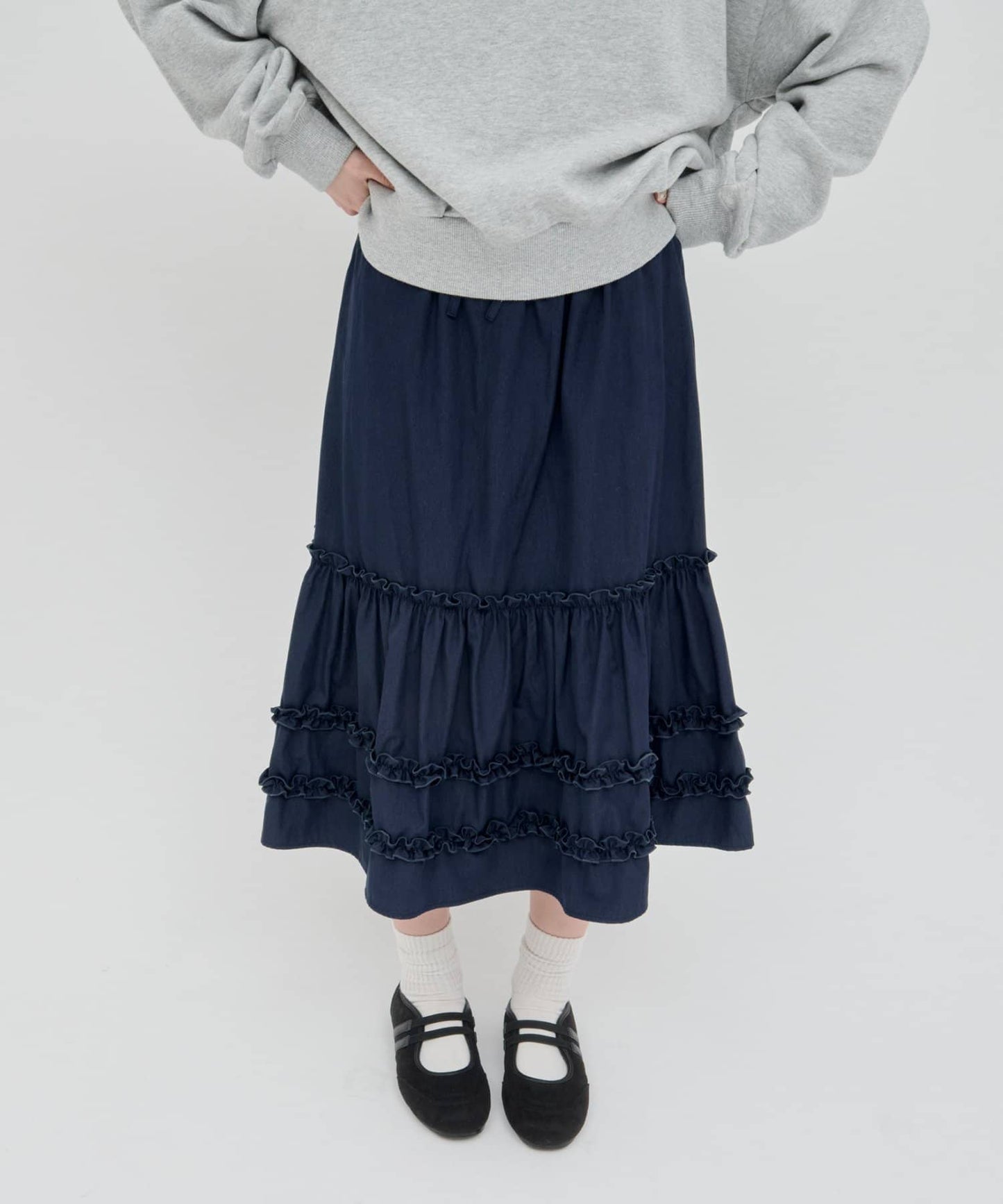 umm. By Discoat Tiered midi skirt - Image 39
