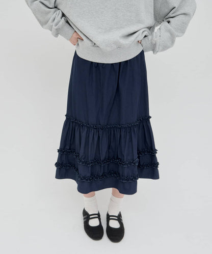 umm. By Discoat Tiered midi skirt - Image 39