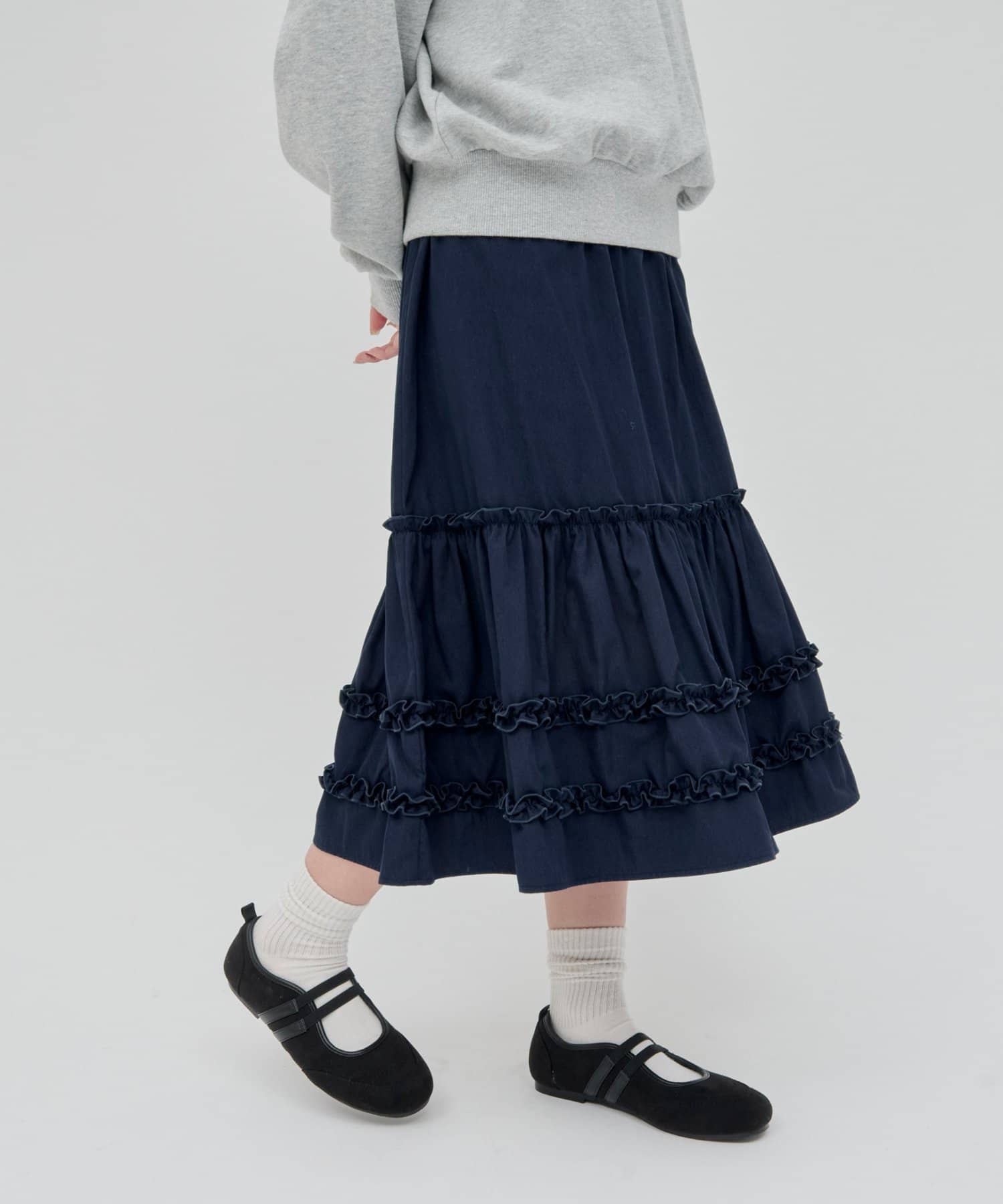 umm. By Discoat Tiered midi skirt - Image 41