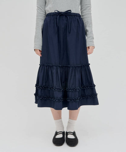 umm. By Discoat Tiered midi skirt - Image 42