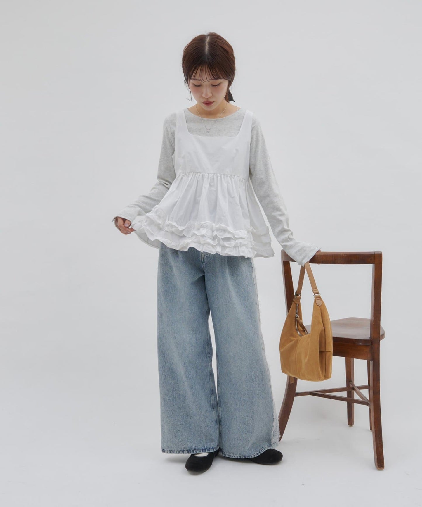 umm. by DISCOAT Frill hem sleeveless blouse - Image 6