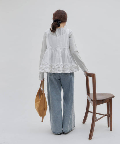 umm. by DISCOAT Frill hem sleeveless blouse - Image 7