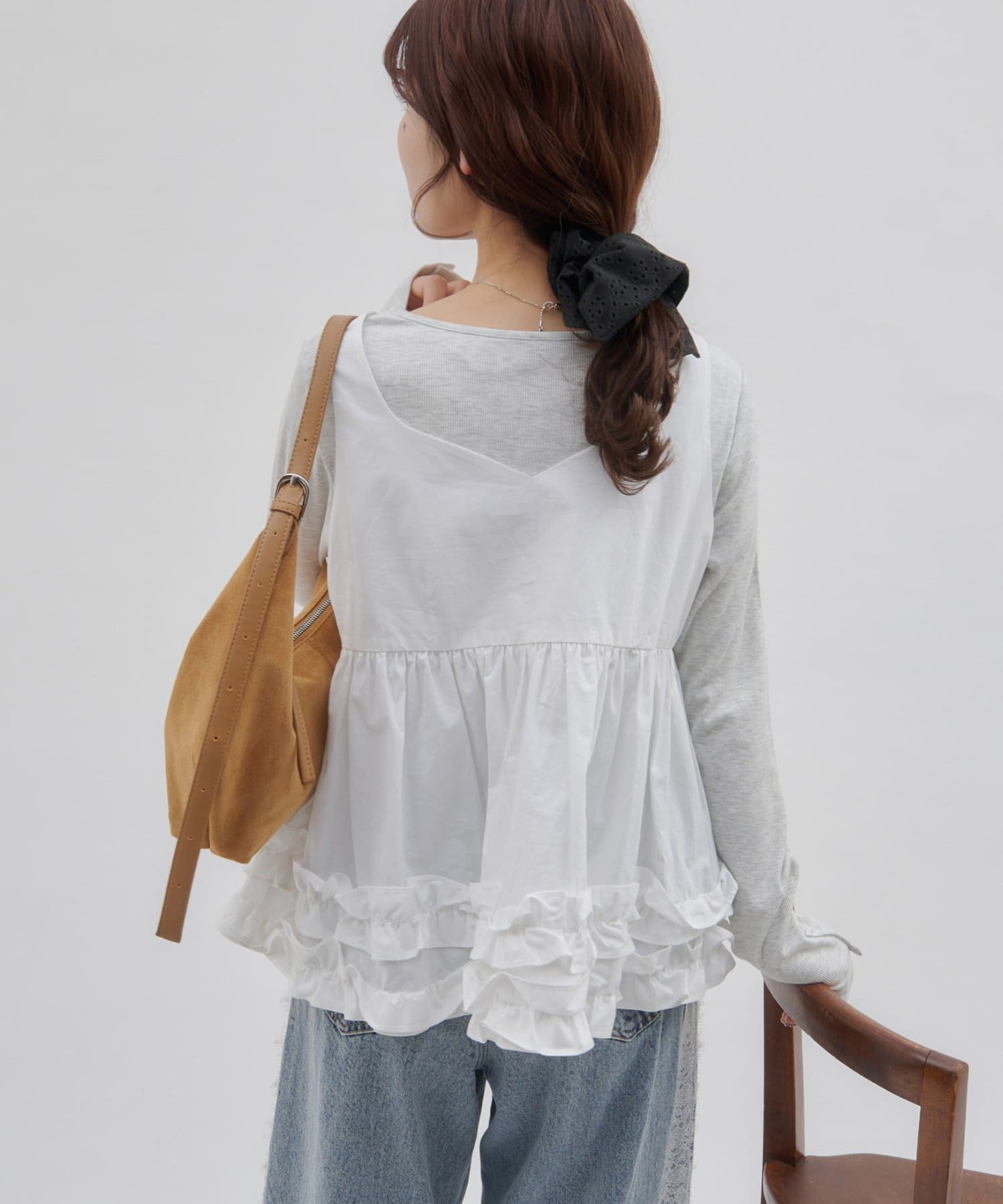 umm. by DISCOAT Frill hem sleeveless blouse - Image 9