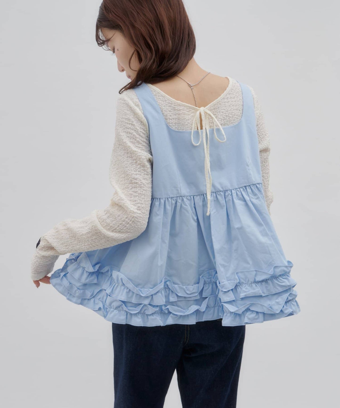 umm. by DISCOAT Frill hem sleeveless blouse - Image 14
