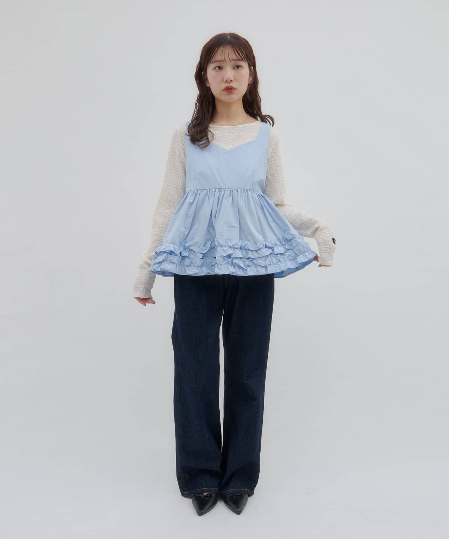 umm. by DISCOAT Frill hem sleeveless blouse - Image 15
