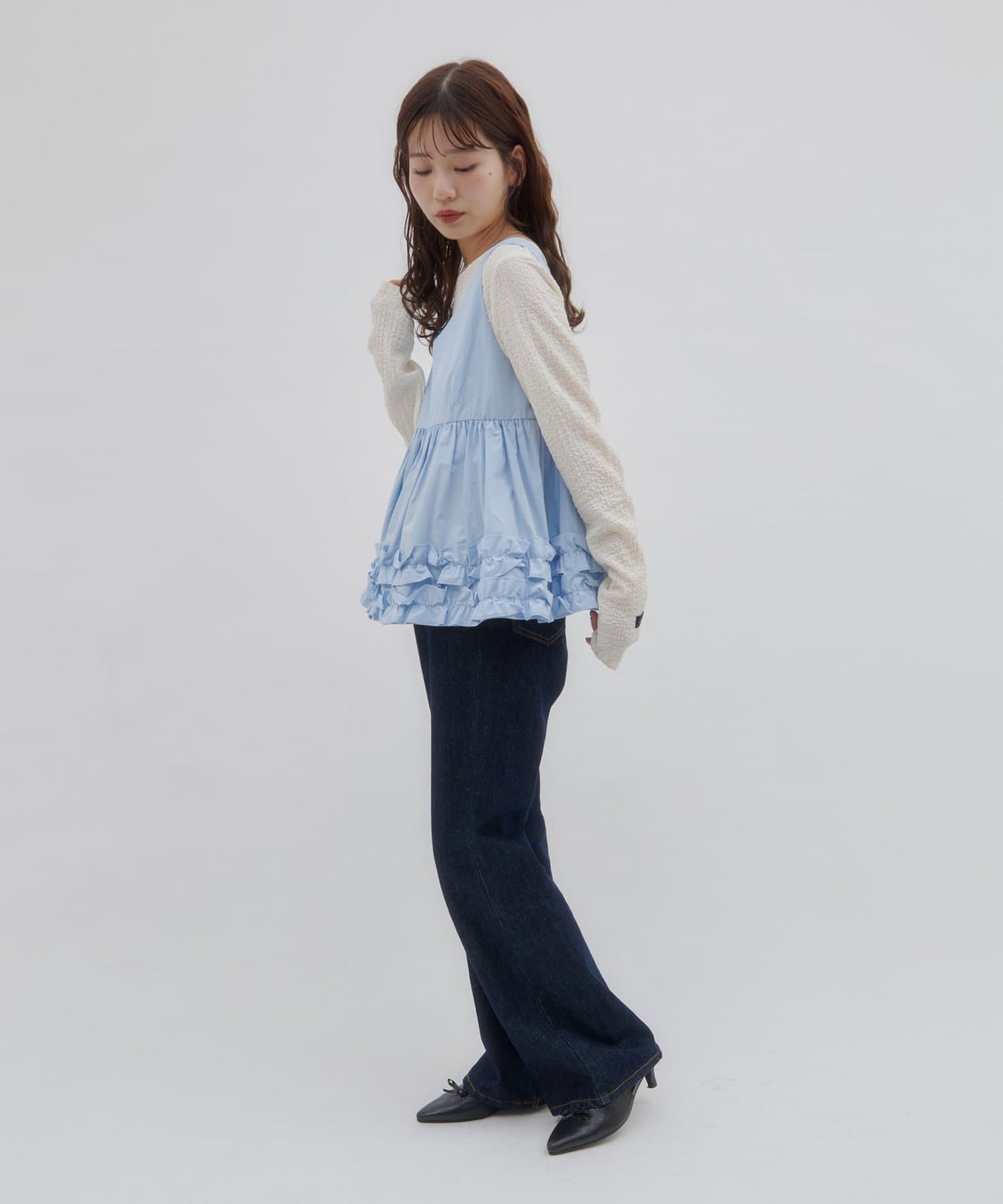 umm. by DISCOAT Frill hem sleeveless blouse - Image 16