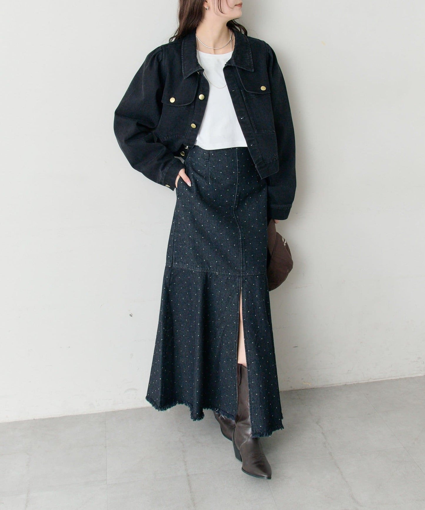 mystic 波點牛仔魚尾裙 - Image 12