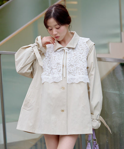 Kastane Lace Vest + 立領袖可拆風嬲 - Image 24