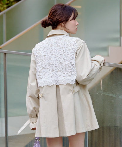 Kastane Lace Vest + 立領袖可拆風嬲 - Image 25