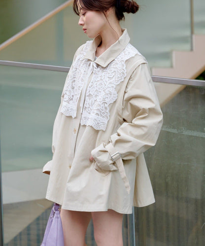Kastane Lace Vest + 立領袖可拆風嬲 - Image 26