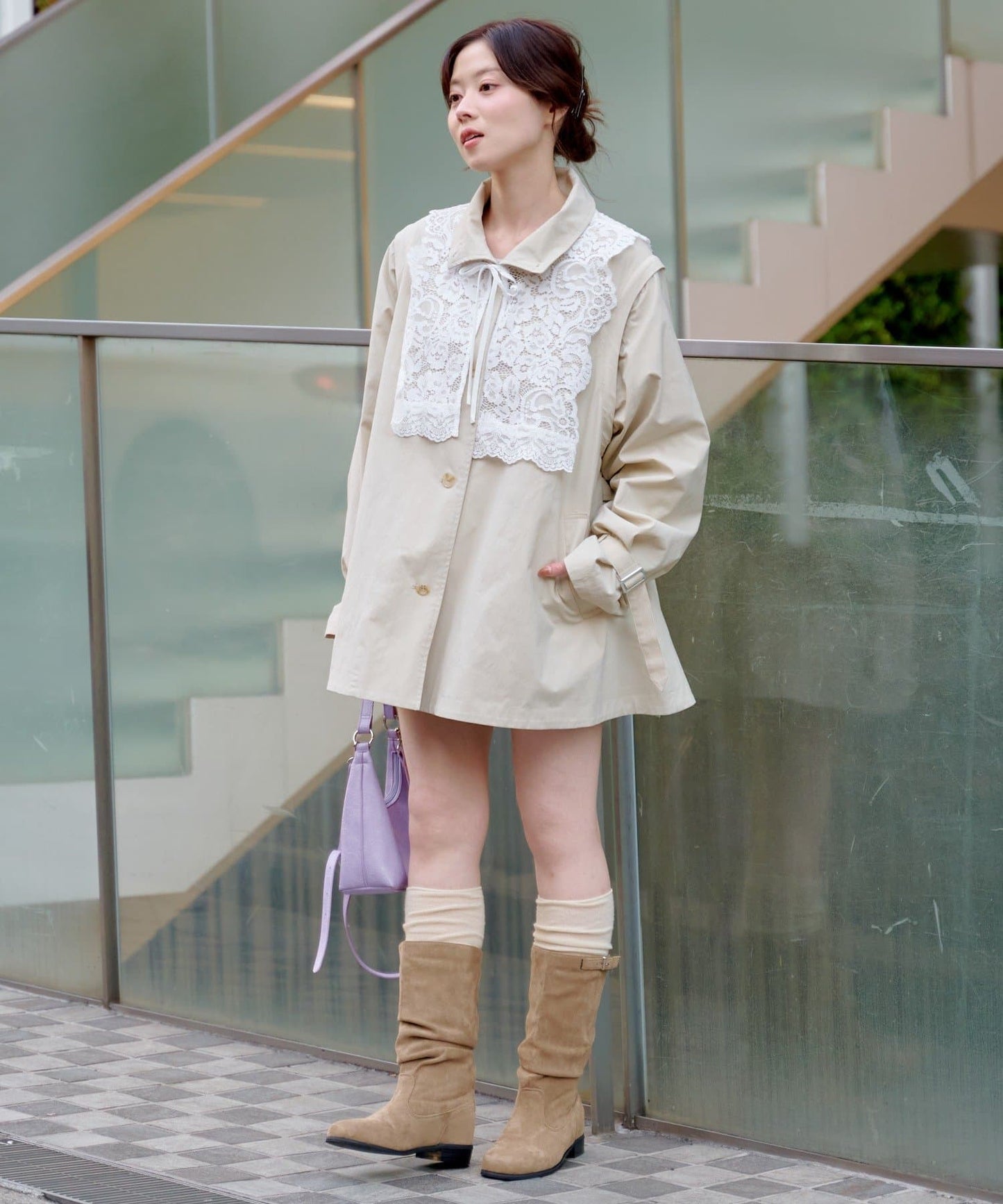 Kastane Lace Vest + 立領袖可拆風嬲 - Image 30