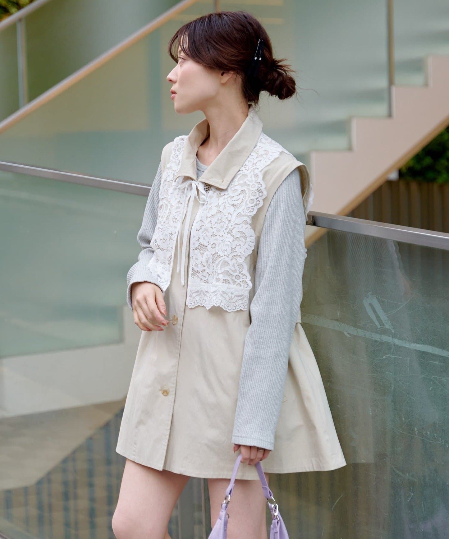 Kastane Lace Vest + 立領袖可拆風嬲 - Image 34