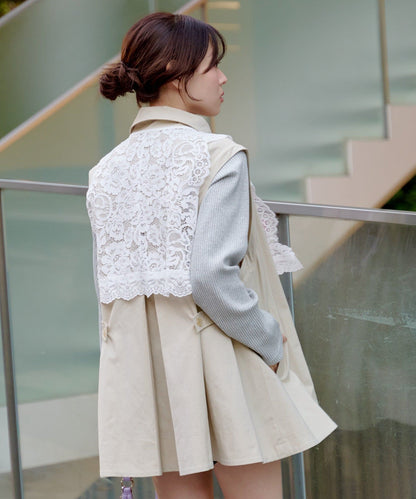 Kastane Lace Vest + 立領袖可拆風嬲 - Image 37