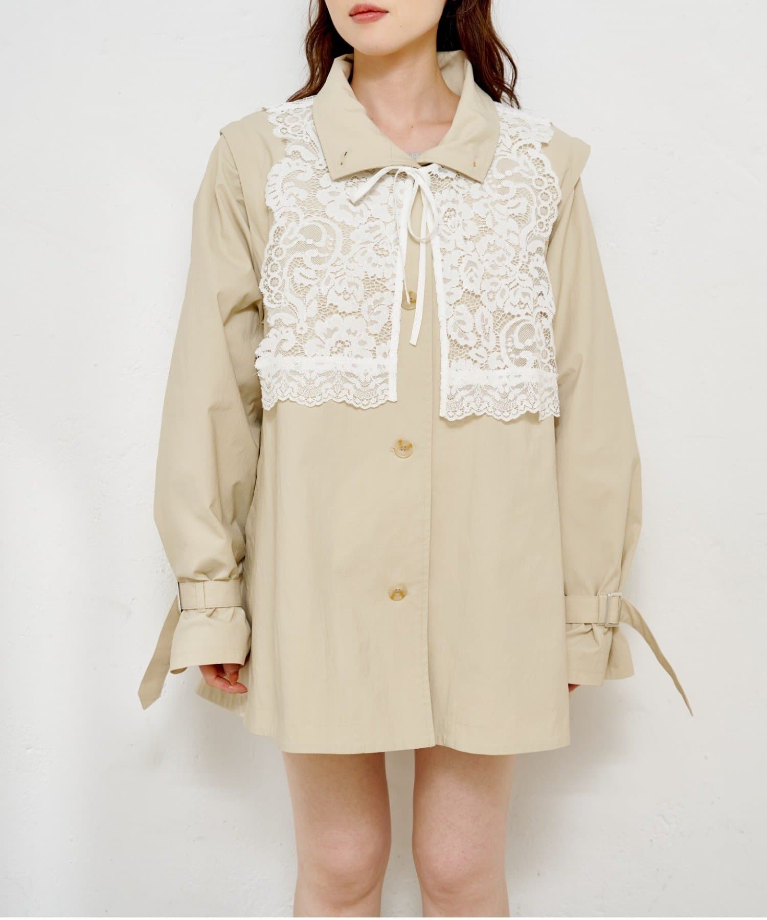 Kastane Lace Vest + 立領袖可拆風嬲 - Image 40