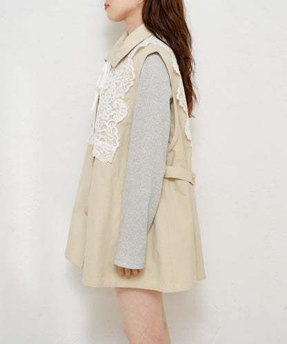 Kastane Lace Vest + 立領袖可拆風嬲 - Image 54