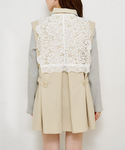 Kastane Lace Vest + 立領袖可拆風嬲 - Image 55