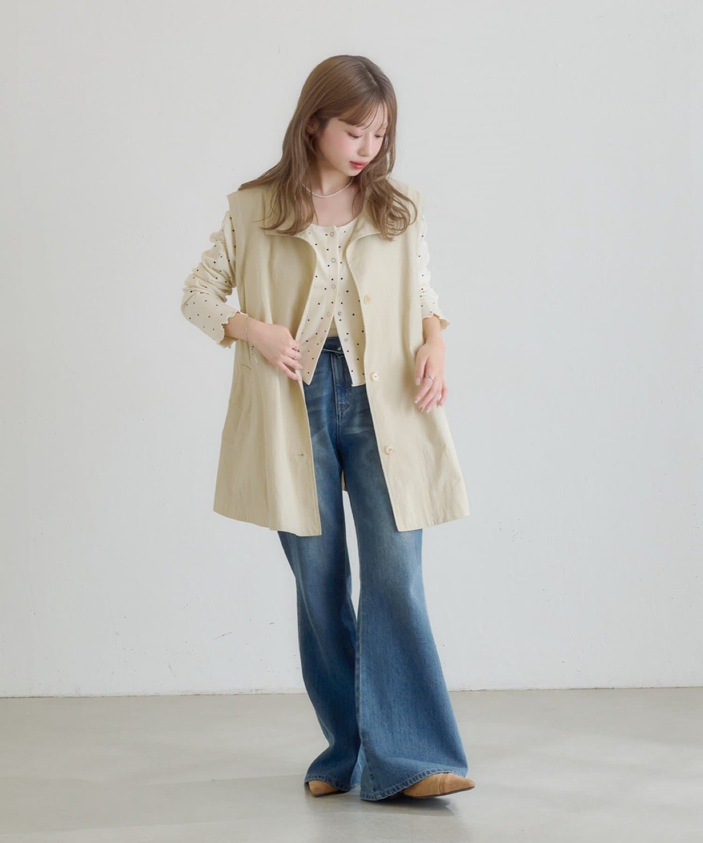 Kastane Lace Vest + 立領袖可拆風嬲 - Image 8