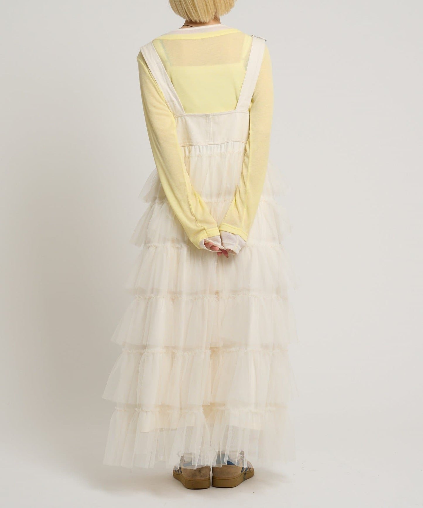 w closet 荷葉邊多層吊帶裙 - Image 7