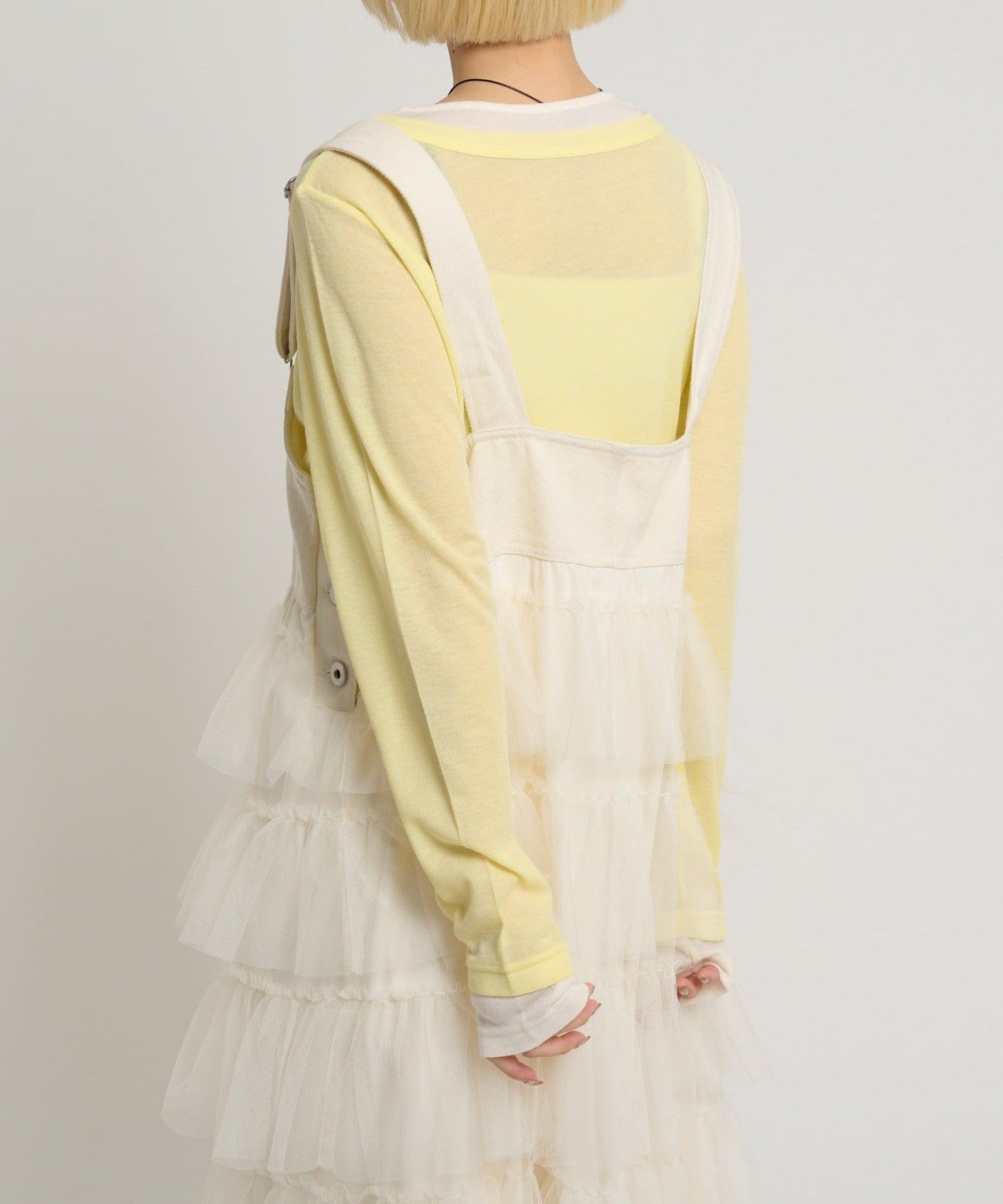 w closet 荷葉邊多層吊帶裙 - Image 10