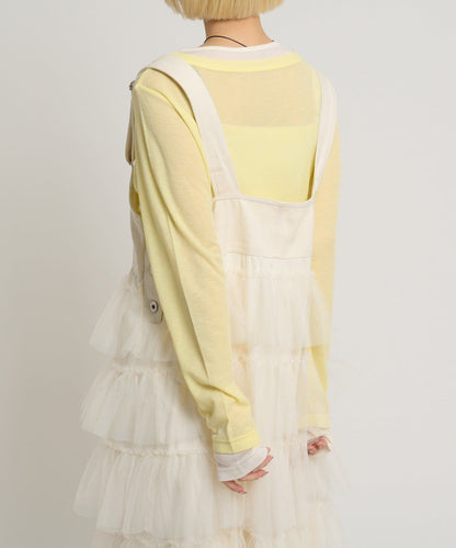 w closet 荷葉邊多層吊帶裙 - Image 10